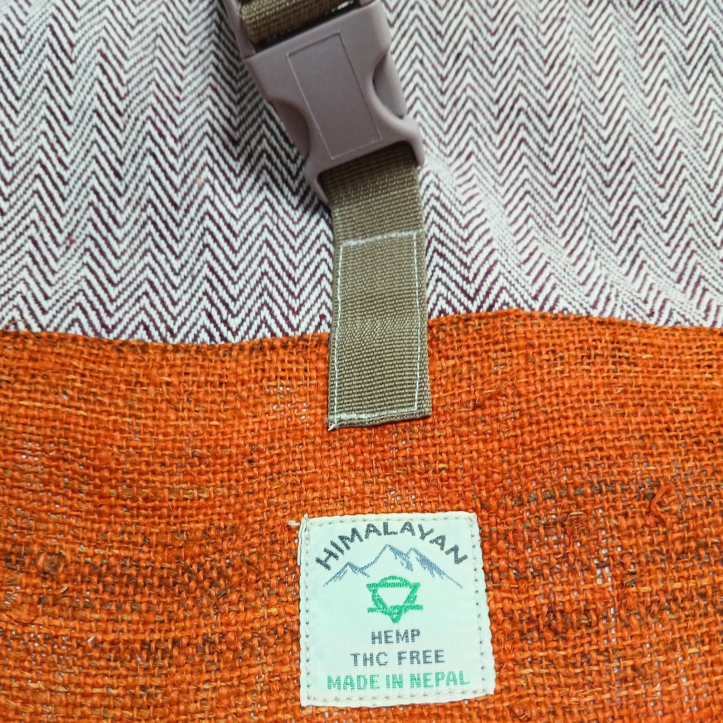 Sac à dos de randonnée en chanvre - Orange coucher de soleil