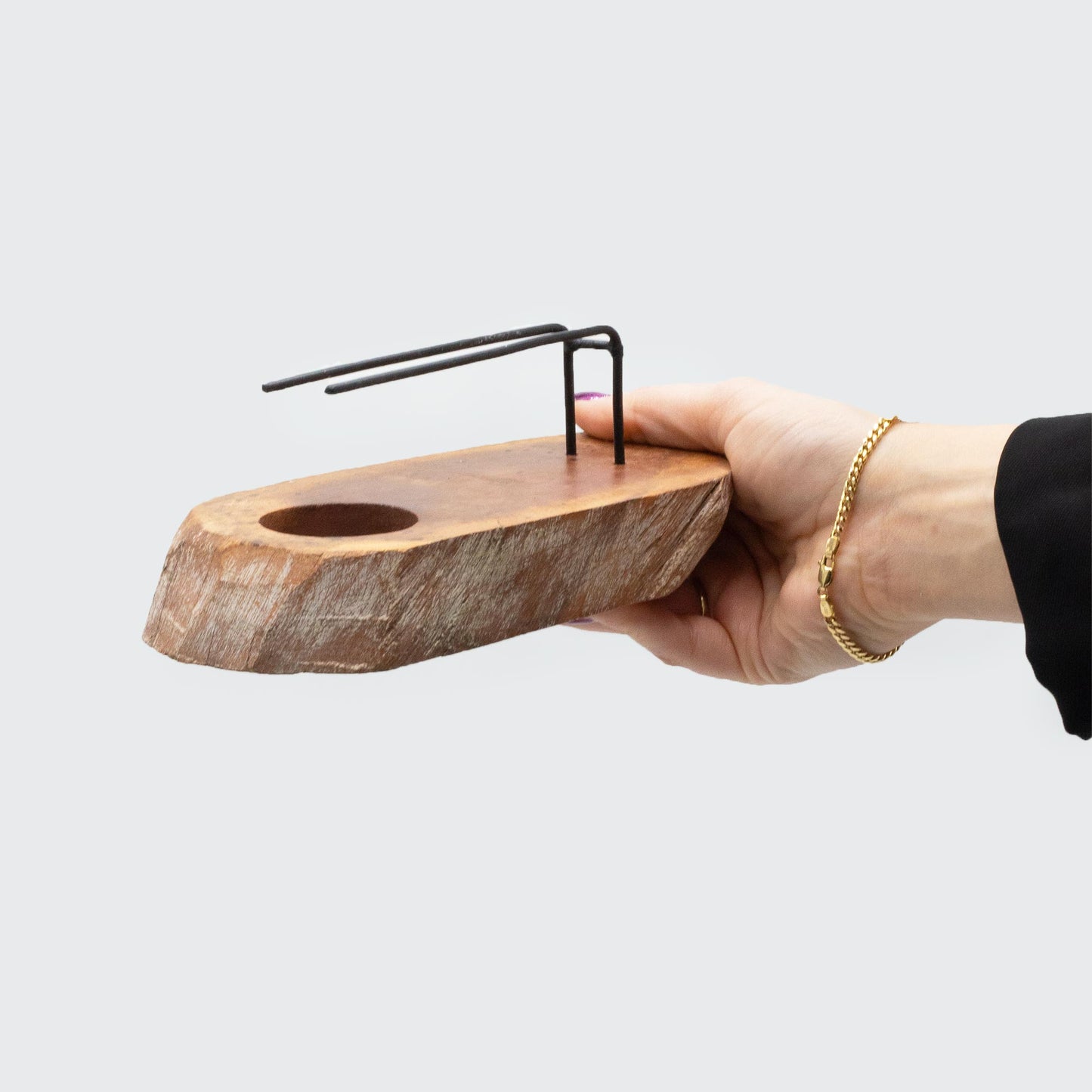 Palo Santo Wärmer – Gamel-Holz mit gealtertem weißen Finish