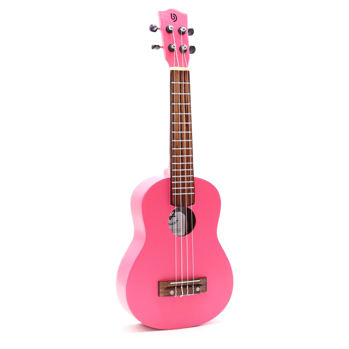 Ukelele Artesanal - Acabado Rosa Brillante (4 Cuerdas)