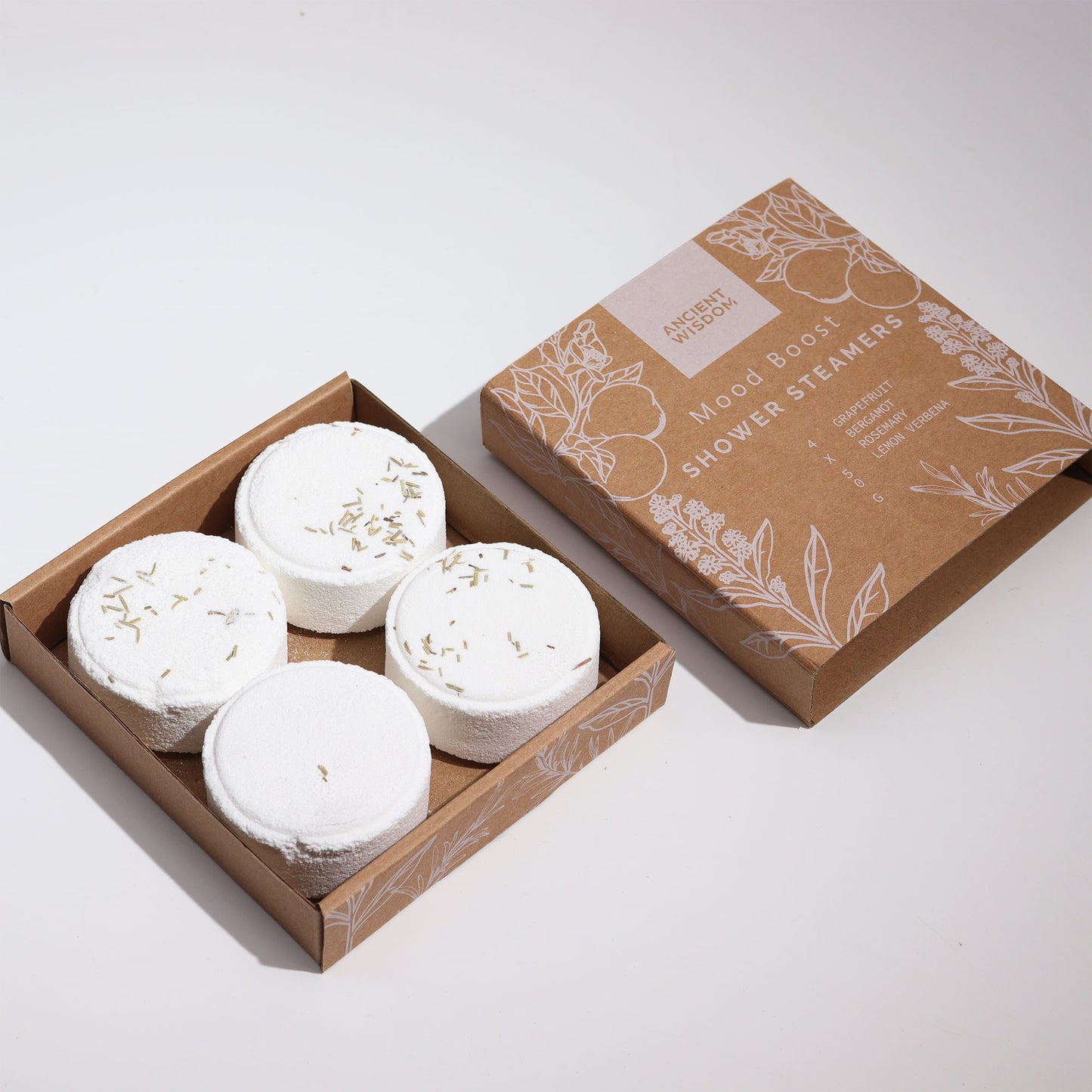 Comprimés de douche Zen - Quatuor bien-être thérapeutique - Stimulant d'humeur