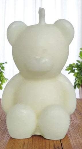 Bougies de baptême originales en forme d'ours en peluche