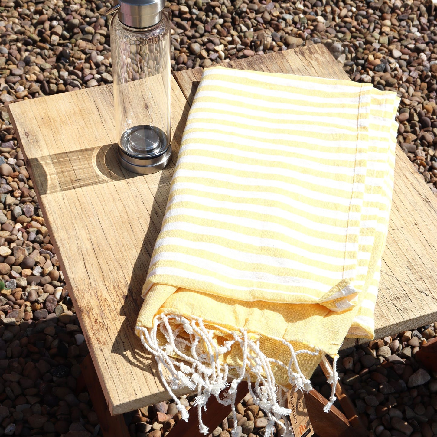 Couverture Pario - 100x180 cm - Jaune soleil
