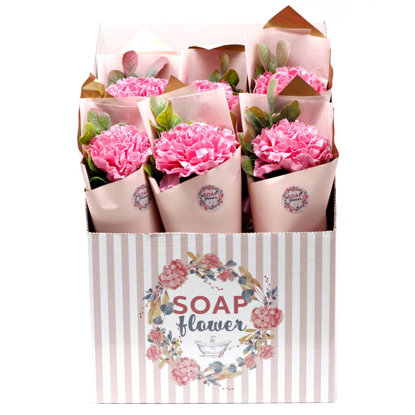 Fleurs de savon - Bouquet d'œillets
