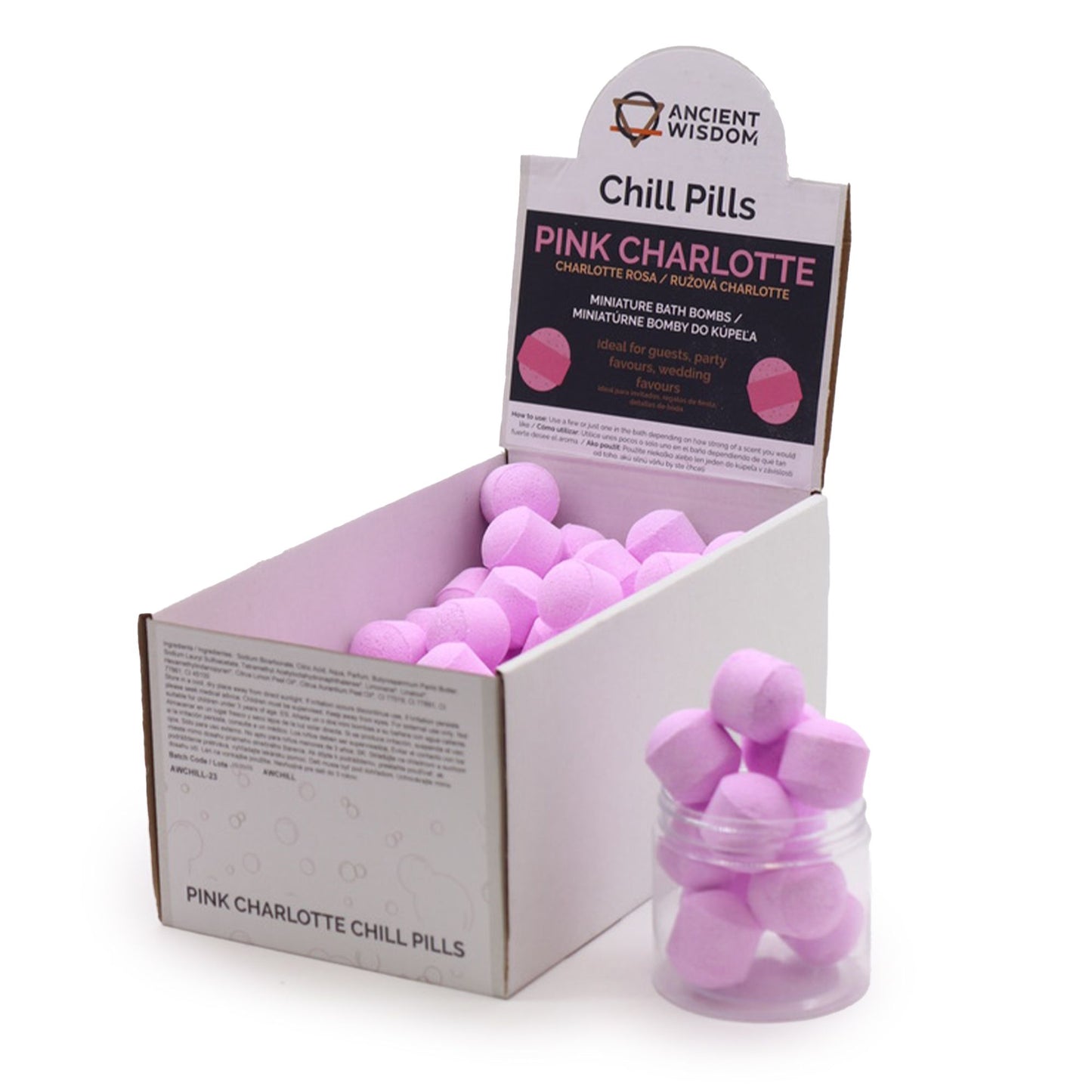 Boîte de 1,3 kg de mini bombes relaxantes - Pink Charlotte