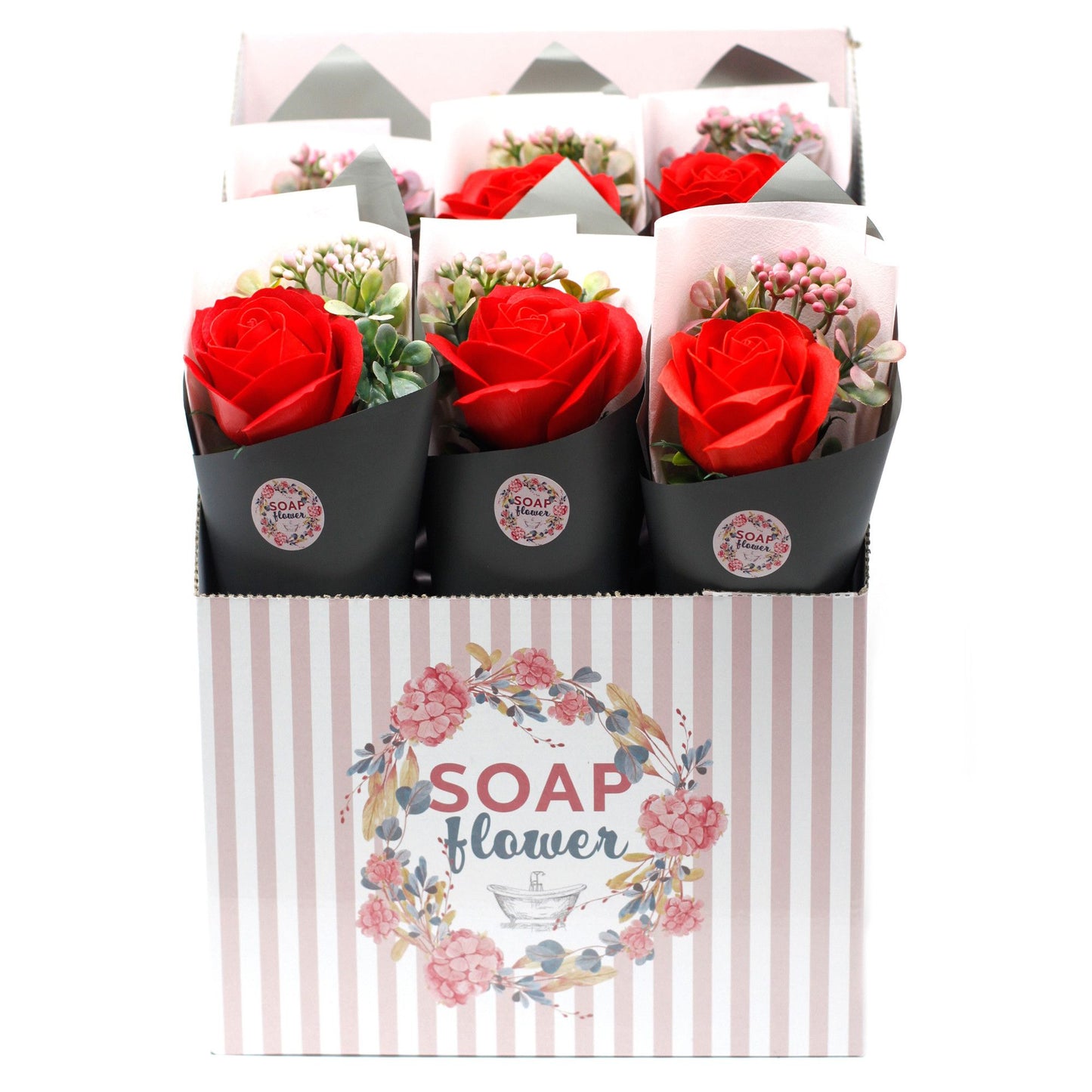 Fleurs de savon - Bouquet de roses