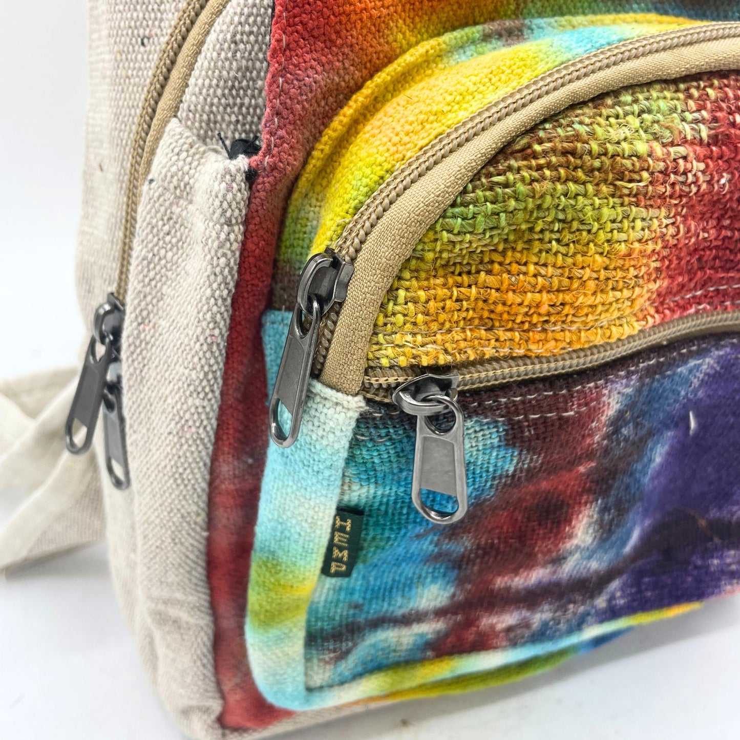 Sac bandoulière en chanvre tie-dye