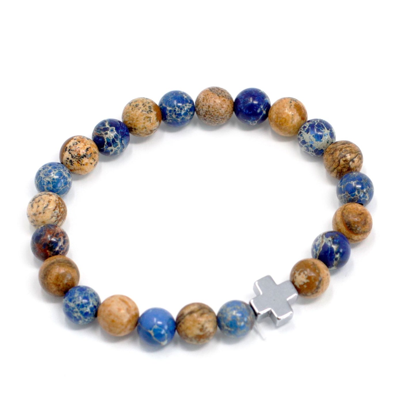 2 bracelets en pierres précieuses - Arc-en-ciel
