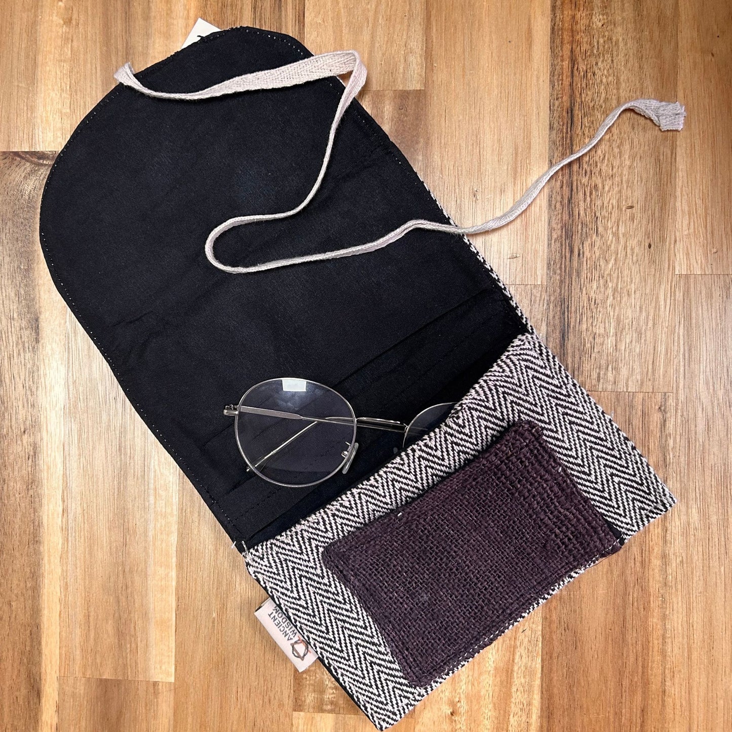 Pochette pour téléphone en chanvre (assortiment)