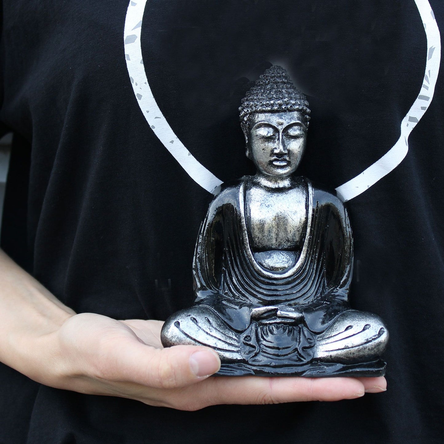 Bouddha Gris et Noir - Moyen
