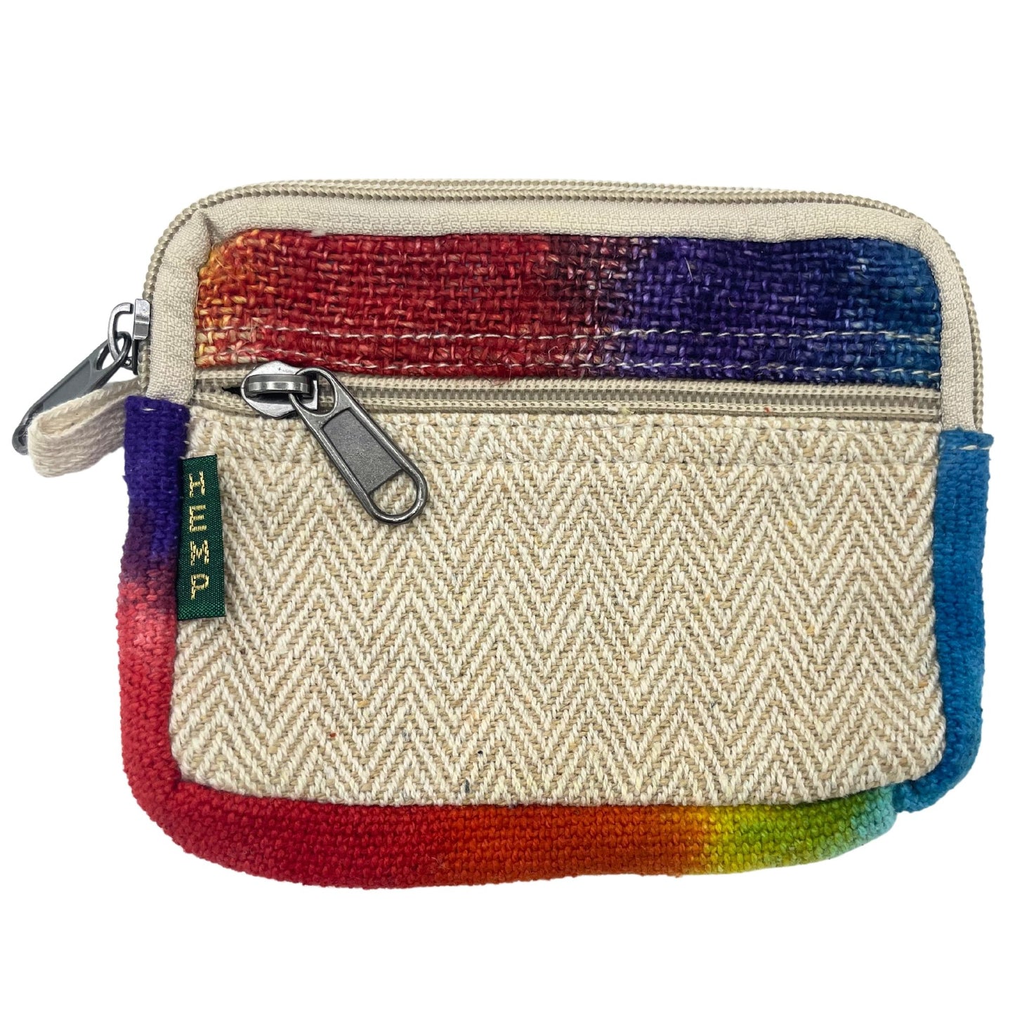 Sac carré en chanvre teint