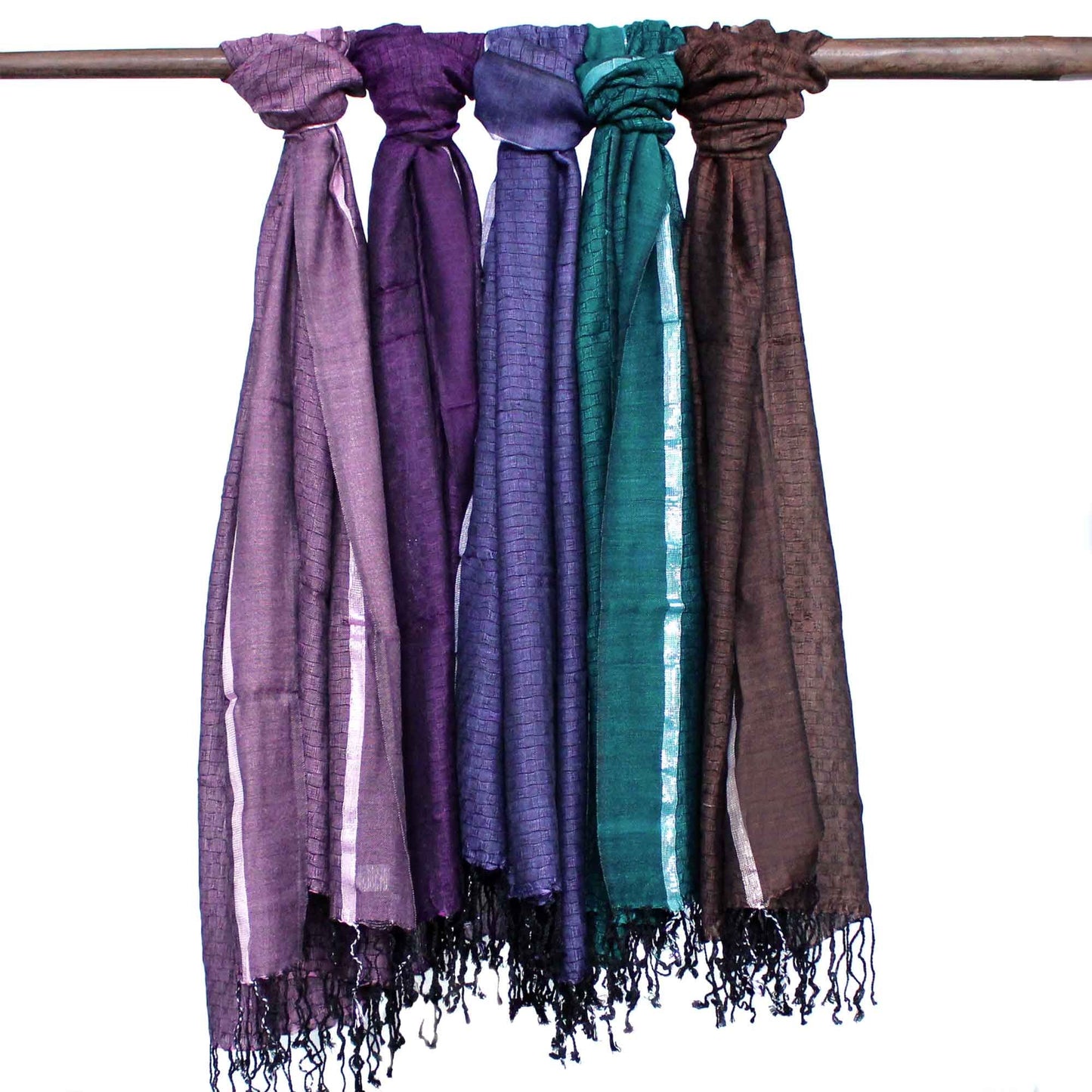 Foulards Varanasi - 22x72cm - Vert sauvage