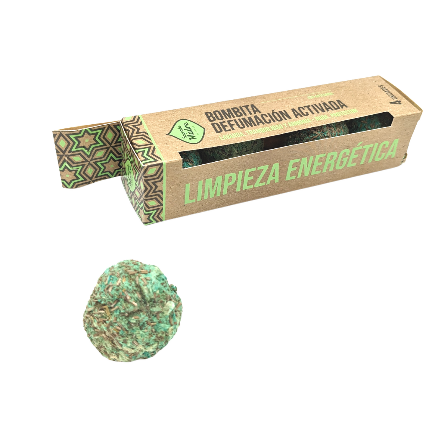 Boîte de 4 ampoules d'encens nettoyantes énergétiques