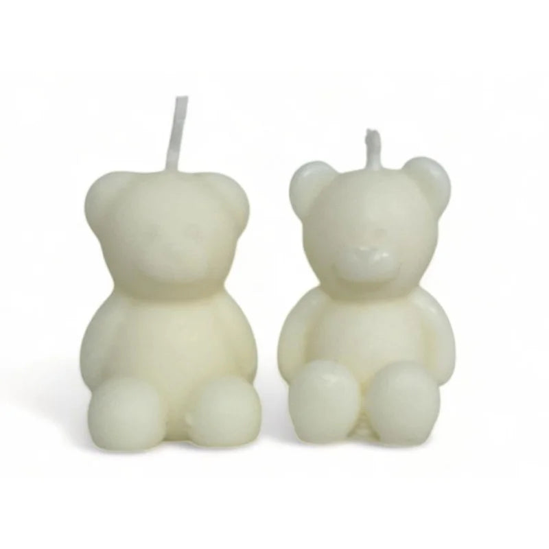 Bougies de baptême originales en forme d'ours en peluche