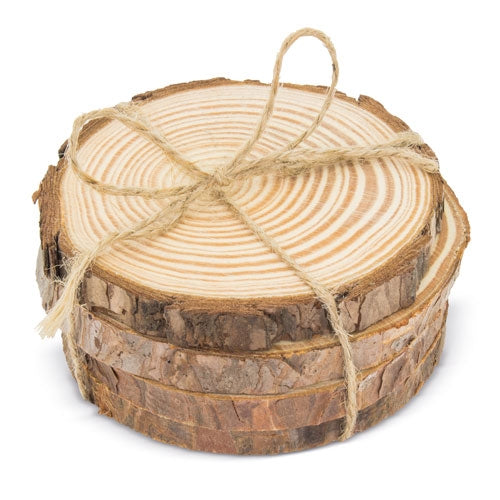SET DE POSAVASOS DE MADERA "JANAKI"