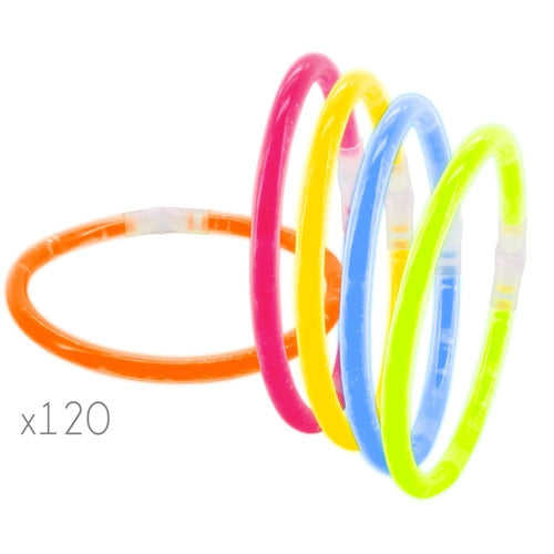 PULSERAS LUMINOSAS "NEÓN" (PACK DE 120)