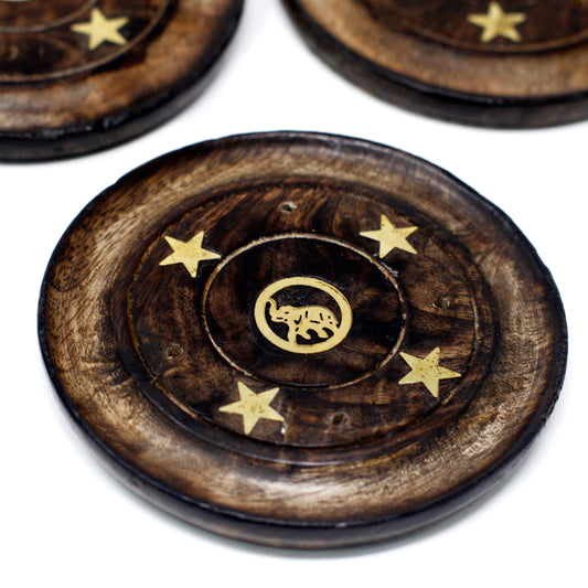 Manche en bois 10 cm (cône et encens)