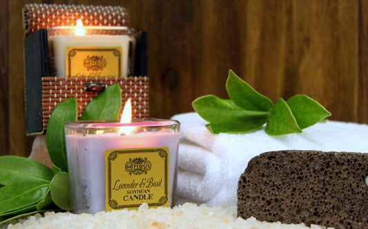 Bougie en cire de soja - Concombre et menthe