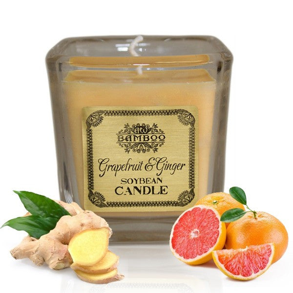 Bougie en cire de soja - Pamplemousse et gingembre
