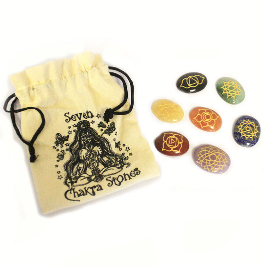 Ensemble de cristaux géométriques de sept pièces