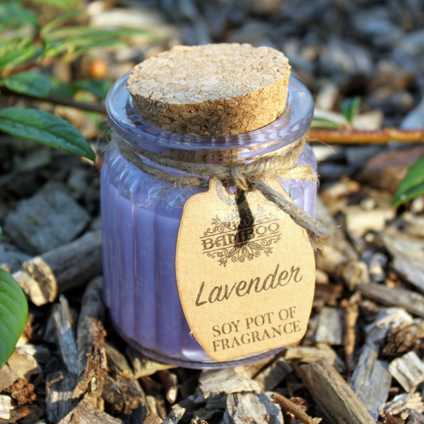 Bougie en pot de cire de soja - Lavande
