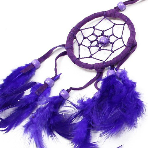 Bali Dreamcatcher Kleiner Hoop - Türkis/Rosa/Violett (verschiedene Farben)