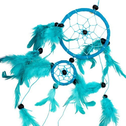 Bali Dreamcatcher Medium Hoop - Türkis/Rosa/Lila (verschiedene Farben)