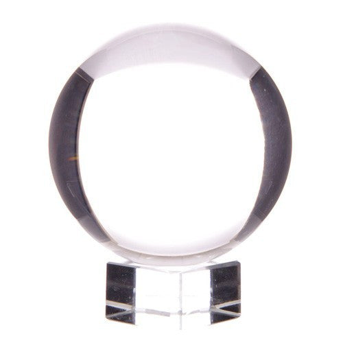 Boule de cristal avec support 130 mm