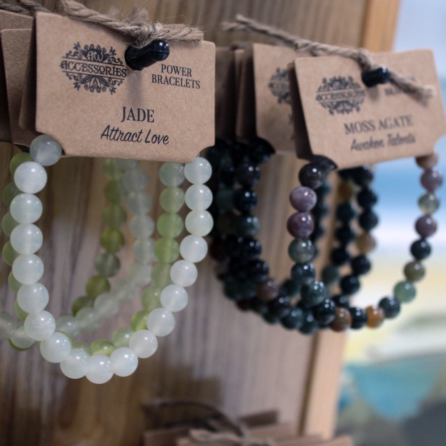 Bracelet énergétique - Jaspe blanc