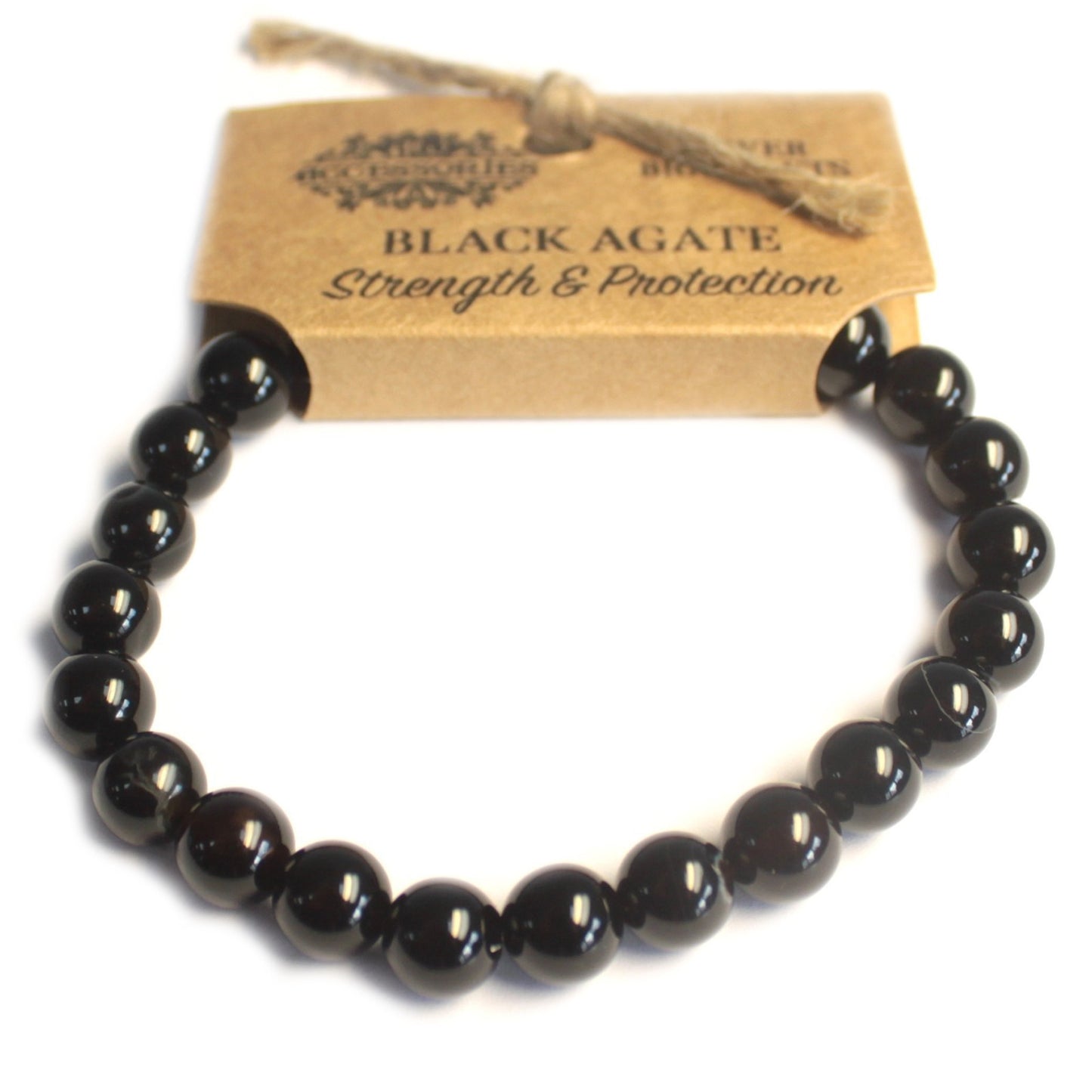 Bracelet énergétique - Agate noire