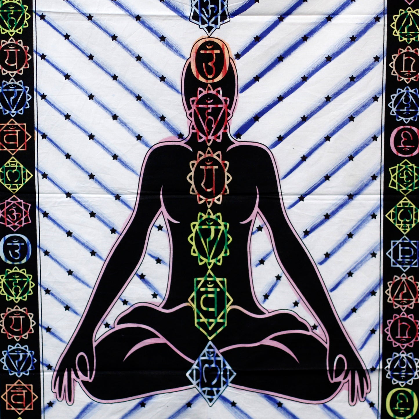 Décoration murale en coton - Chakra du Bouddha