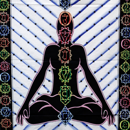 Décoration murale en coton - Chakra du Bouddha
