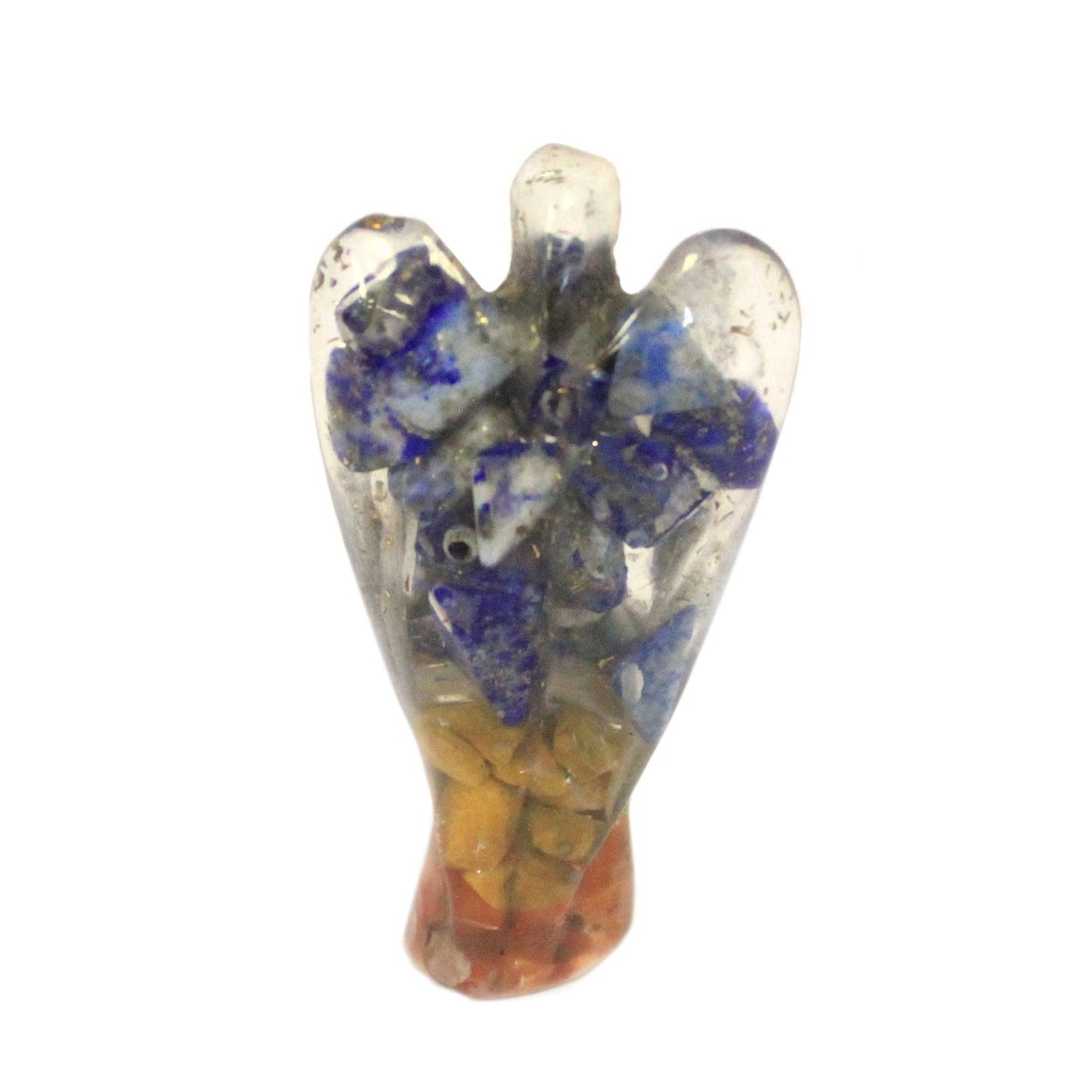 Ange en orgonite 50 mm - Gemmes et cuivre
