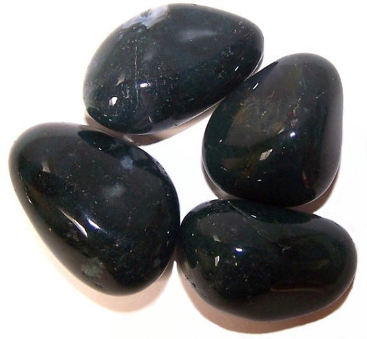 24 x L Tumble Stones - Green Moss