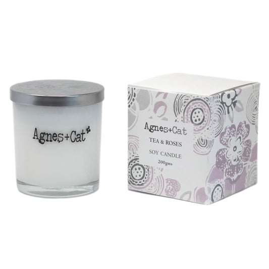 Bougie votive - Thé et roses