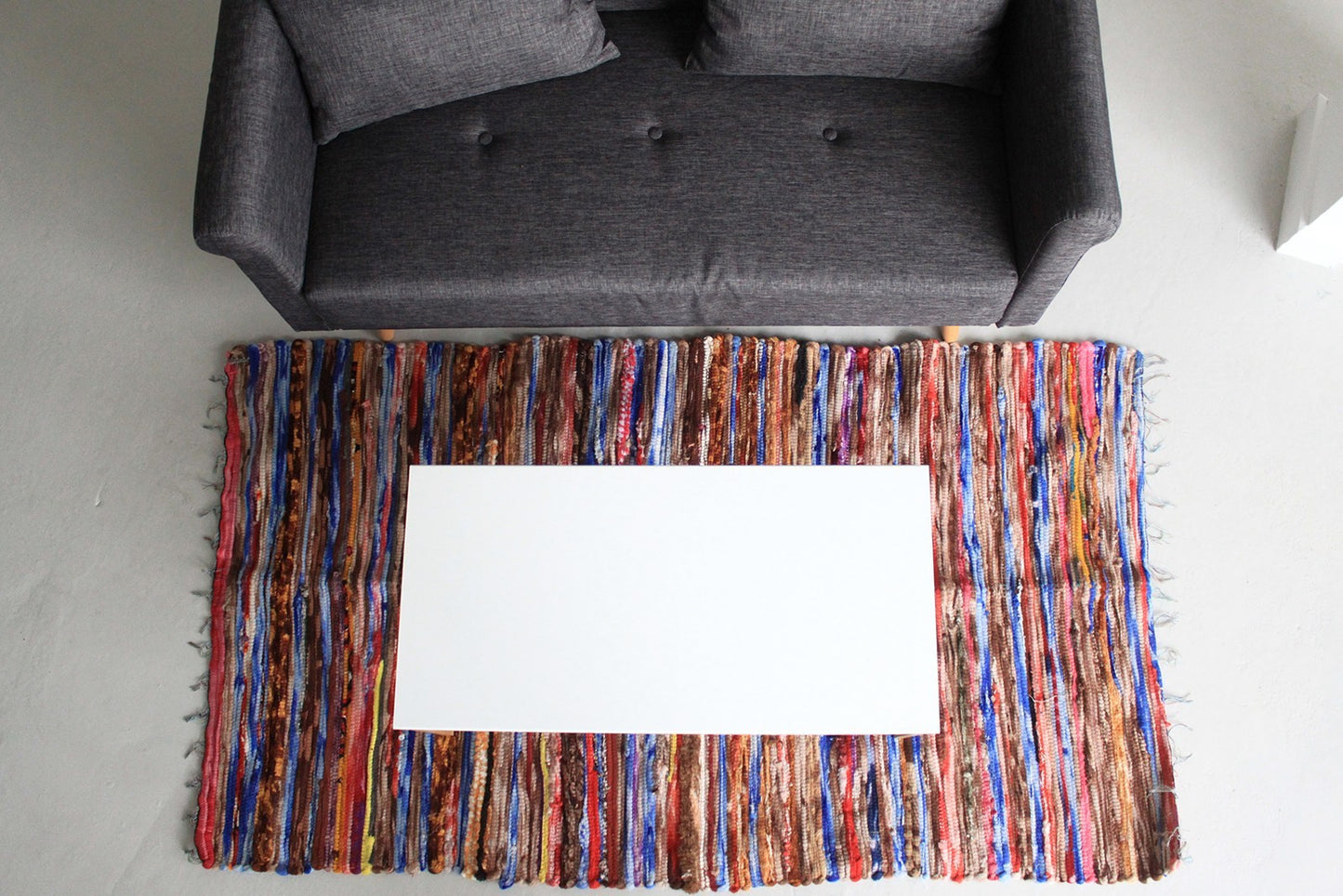 Großer Flickenteppich - 105x185cm
