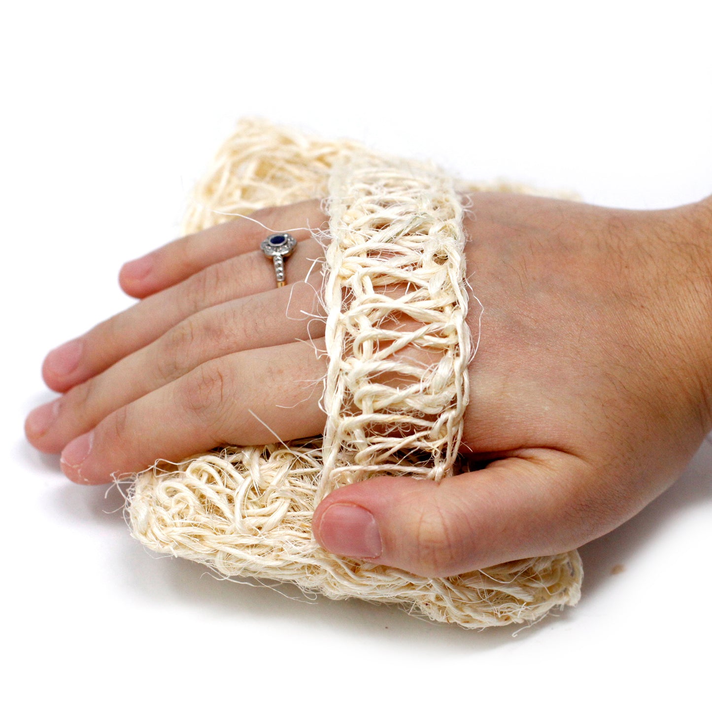 Éponge et brosse en sisal - Coussin exfoliant doux