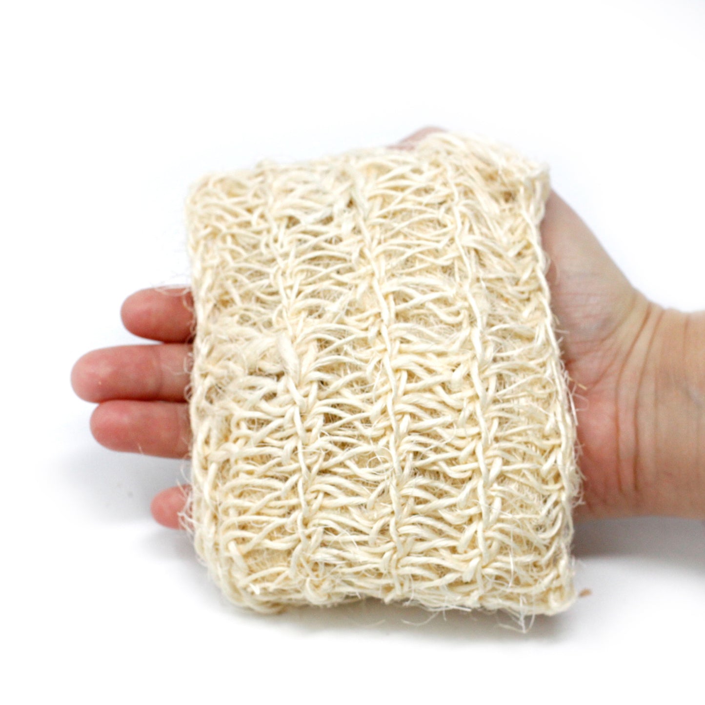 Éponge et brosse en sisal - Coussin exfoliant doux