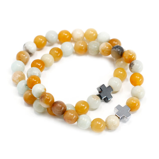 2 bracelets en pierres précieuses - Fidélité