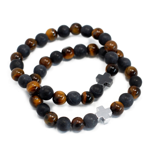 2 bracelets en pierres précieuses - Force