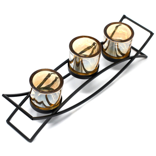 Chandelier en fer - Silhouette - 3 tasses