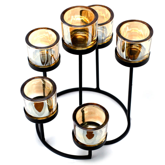 Chandelier en fer - Arbre - 6 tasses