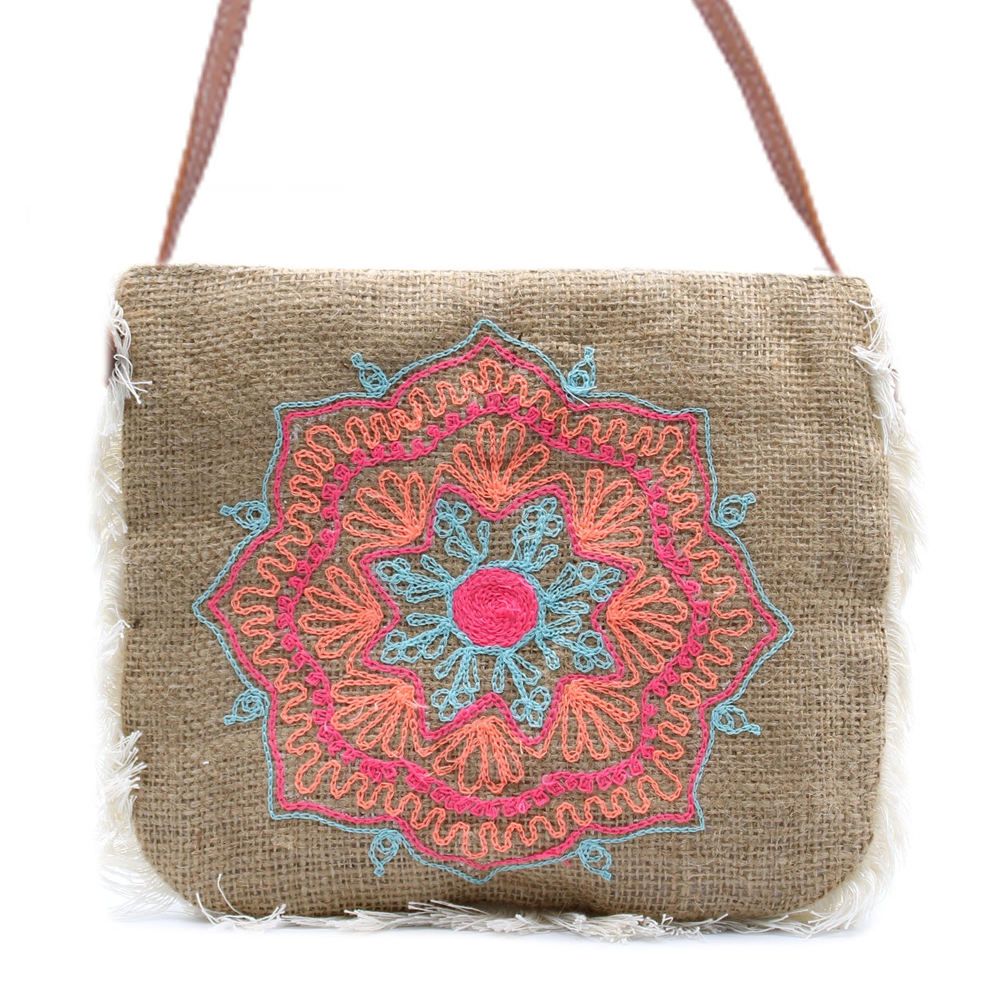 Sac à franges - Broderie Mandela