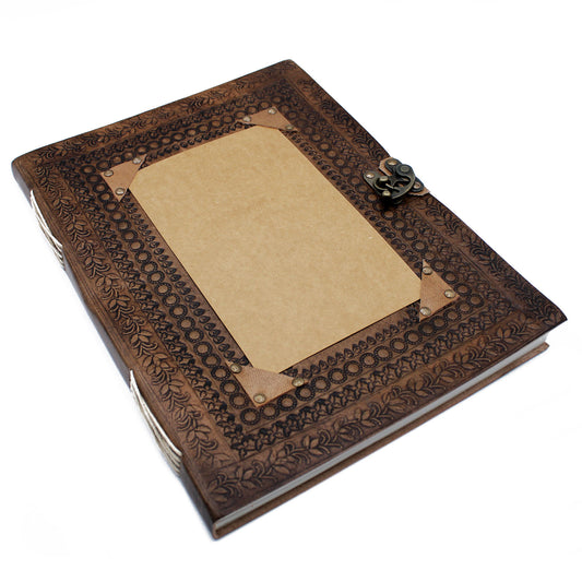 Grand livre d'or personnalisable en cuir