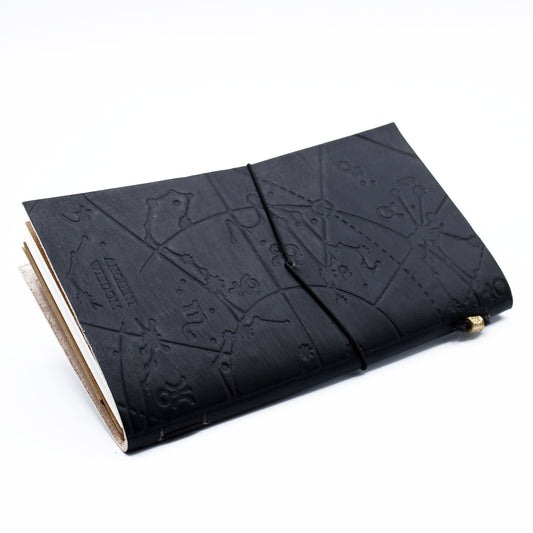 Journal en cuir - Mon petit livre noir - Noir (80 pages)