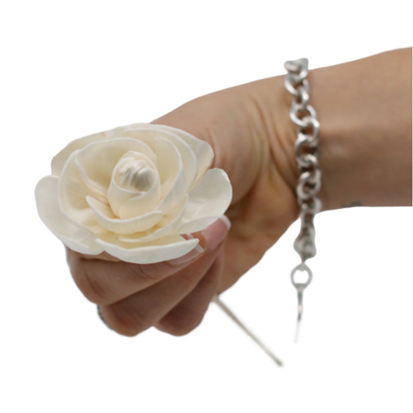 Natürlicher Blumendiffusor – Rose im Schilf