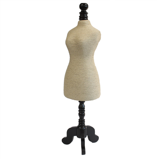 Natürlicher Schmuckständer - Schaufensterpuppe aus Holz - Creme