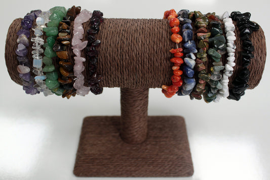 Kleiner "T" Armbandhalter - Schokolade