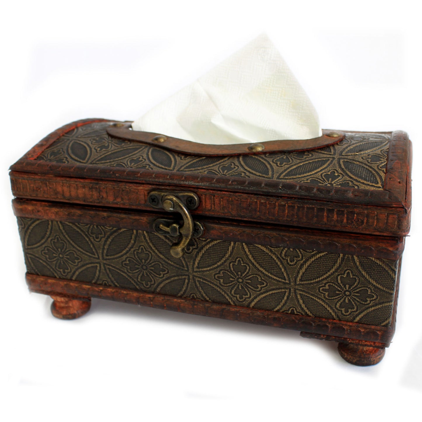 Klassische Glamour-Taschentuchbox mit Beinen