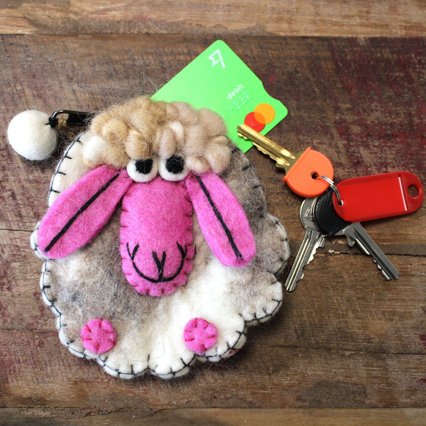 Naturfilz-Etui (sortiert) - Happy Sheep