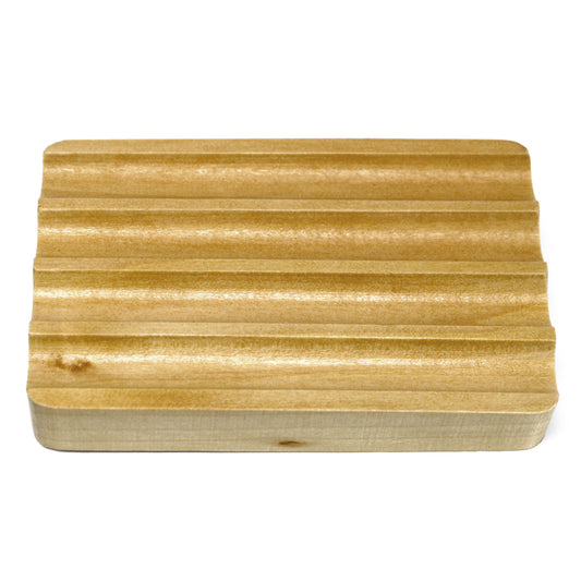 Porte-savon en bois Hemu - Rainuré